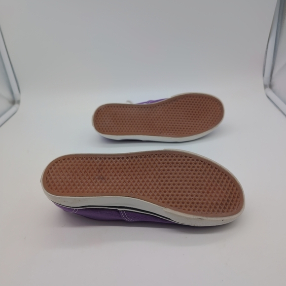 Vans Purple Canvas Sneakers Kids Sz 3 T-375 - Picture 7 of 8